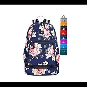 NEW FLORAL EXPANDABLE BACKPACK